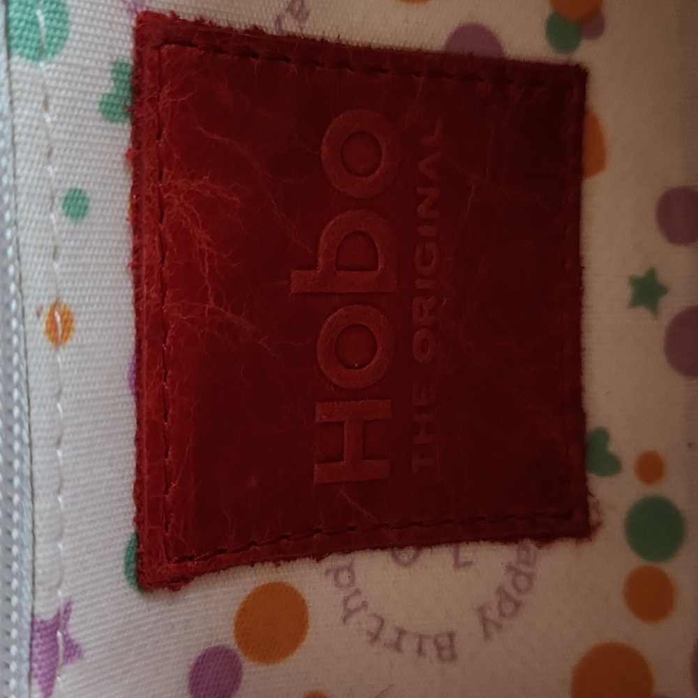 HOBO original vintage orangey colored leather Lauren-wallet clutch limited ed. - Picture 9 of 16